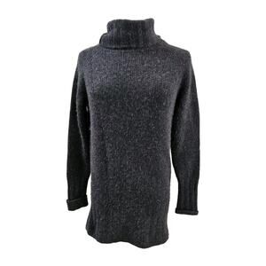 $1185 The Elder Statesman Women's‎ Navy 100% Cashmere Turtleneck Sweater Size XS